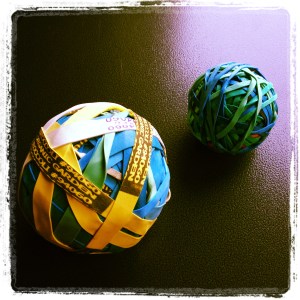 Big & Little Rubber band balls